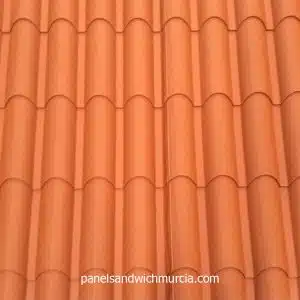 Panel sándwich imitación teja