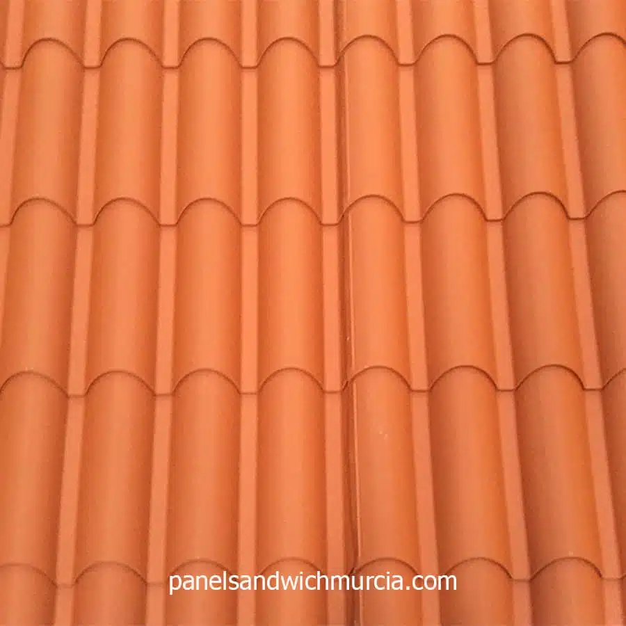 Panel sándwich imitación teja