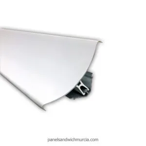 Ángulo cóncavo sanitario base PVC para 7 y 9 cm