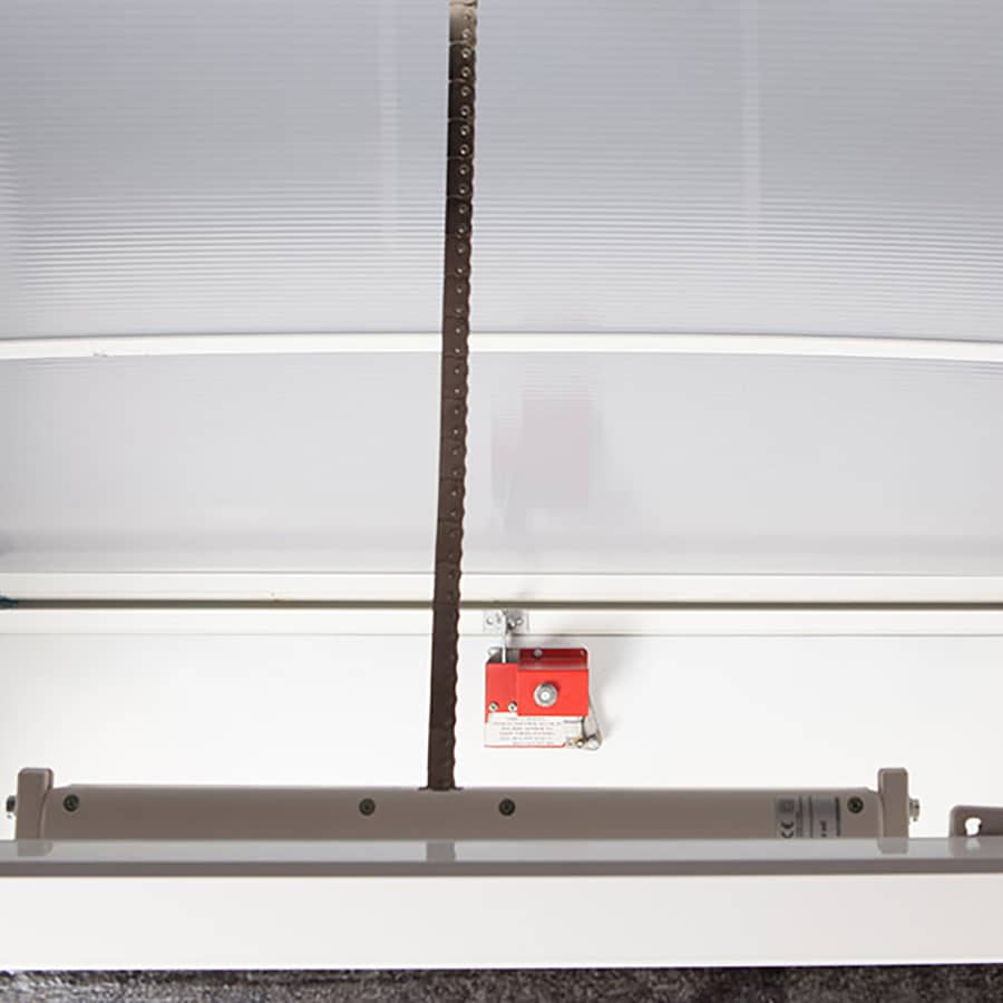 Claraboya apertura fusible térmico