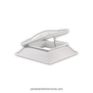 Claraboya con apertura por husillo