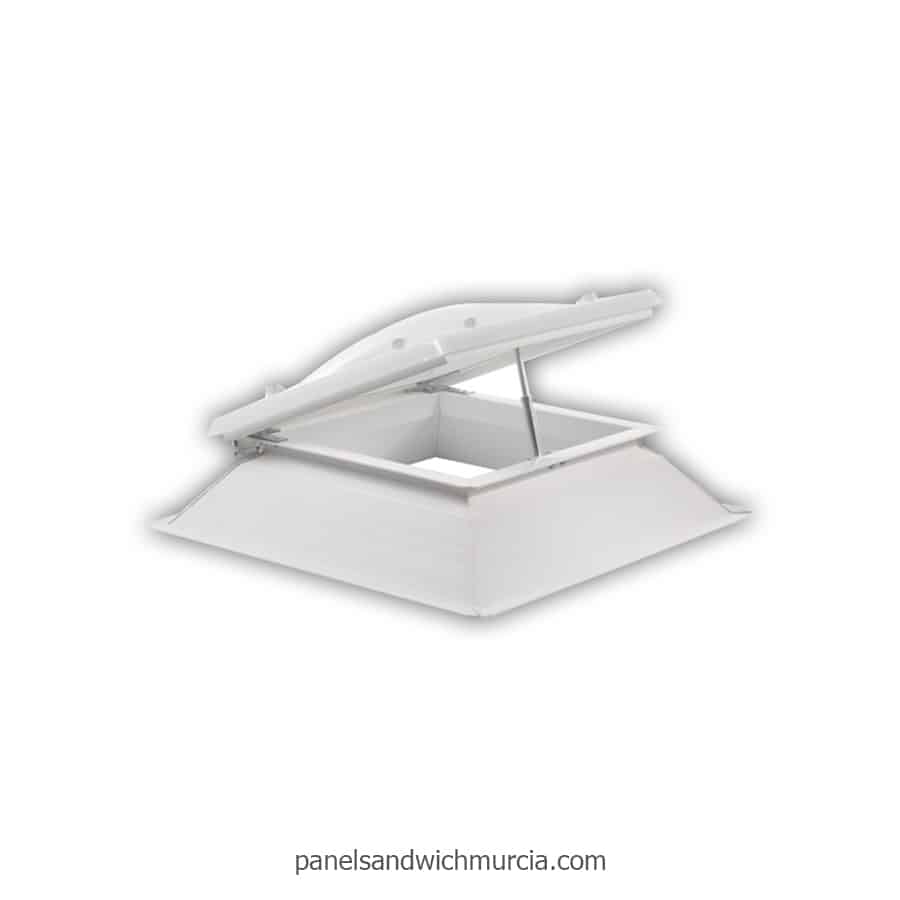 Claraboya con apertura por husillo