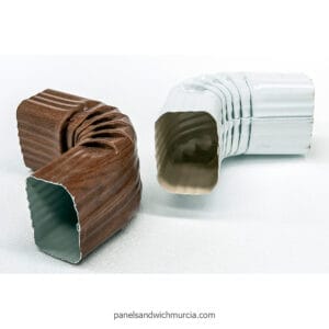 Codo de aluminio para bajante