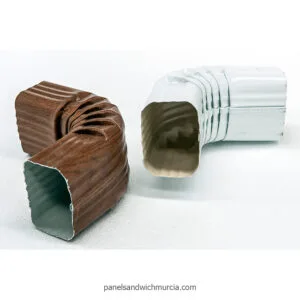 Codo de aluminio para bajante