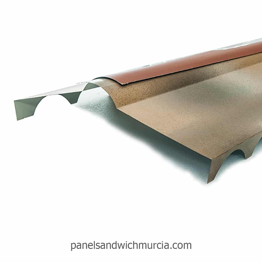 Cumbrera troquelada panel teja