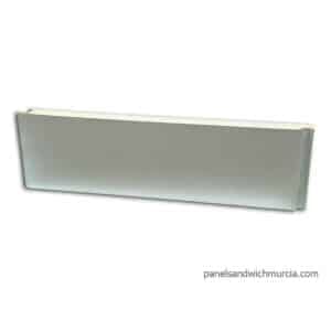 Panel sándwich fachada semi liso blanco