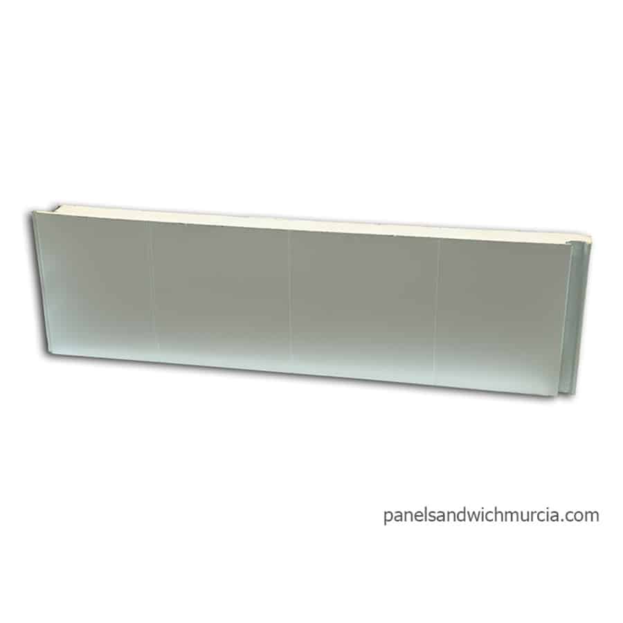 Panel sándwich fachada semi liso blanco