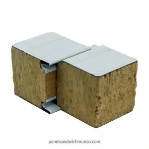 Panel sándwich de lana de roca