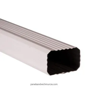 Tubo bajante aluminio 70x50mm